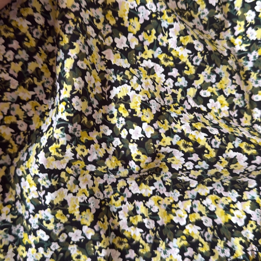 Rails Black and Yellow Floral Dress RAILS Louise Floral Tiered Mini Dress - Picture 5 of 5